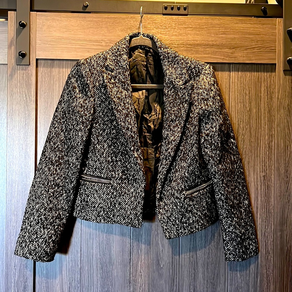 Express Wool Blend Cropped Blazer